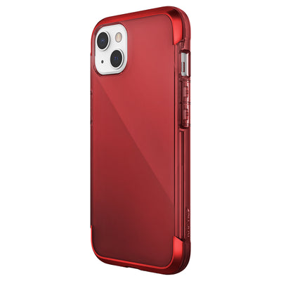 Apple iPhone 13 Kılıf Raptic Air Serisi Airbag Tasarımlı Metal Köşelikli Şeffaf Kapak Siyah