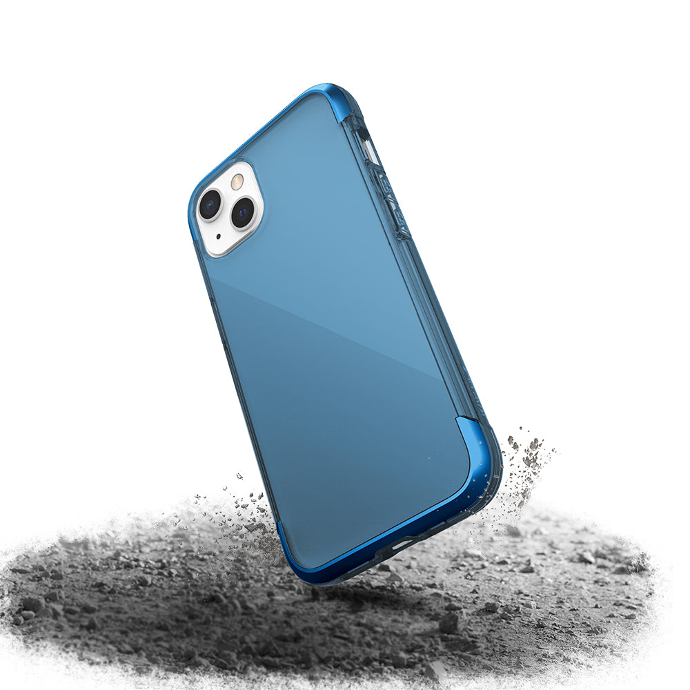 iPhone 13 Kılıf Raptic Air Serisi Airbag Tasarımlı Metal Köşelikli Şeffaf Kılıf