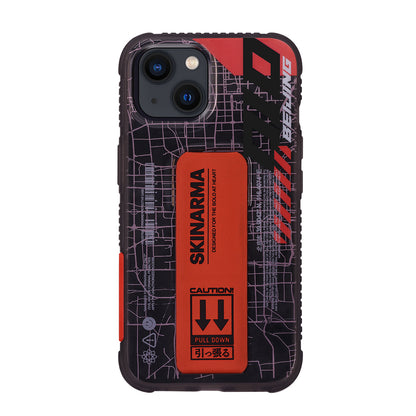 iPhone 13 Kılıf Skinarma Şeffaf Desenli Standlı Ryoiki Kılıf