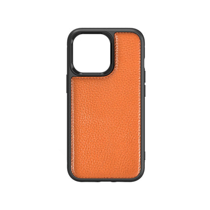 iPhone 13 Kılıf Wiwu Genuine Leather Plastic Calfskin Orjinal Deri Kılıf