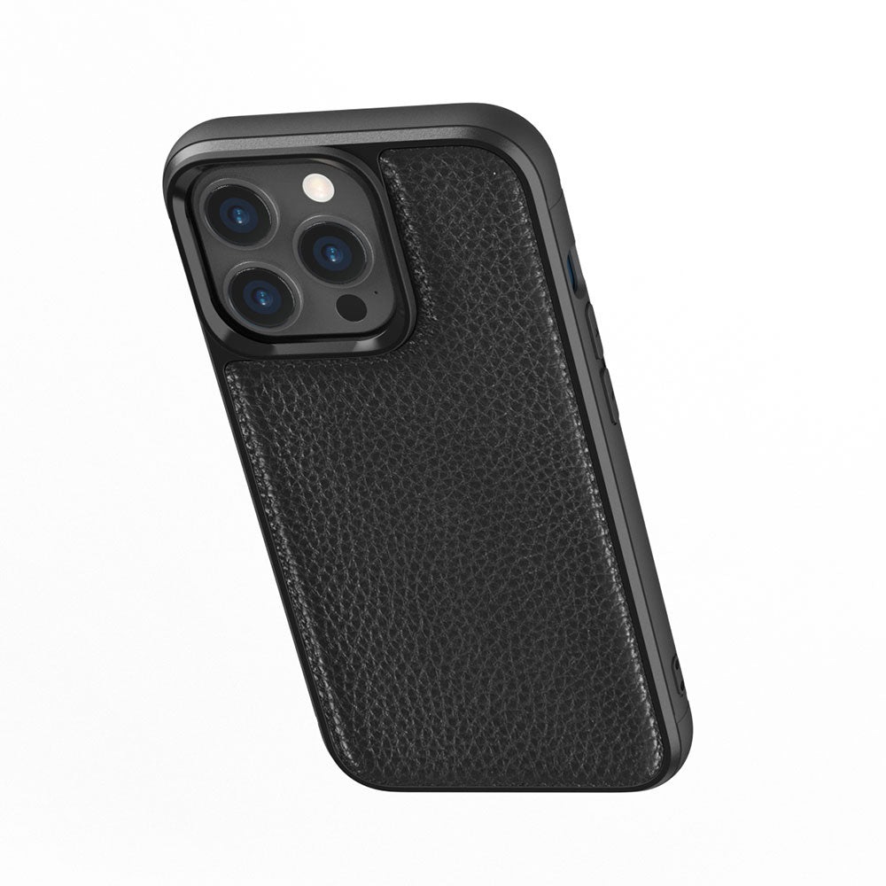 iPhone 13 Kılıf Wiwu Genuine Leather Plastic Calfskin Orjinal Deri Kılıf