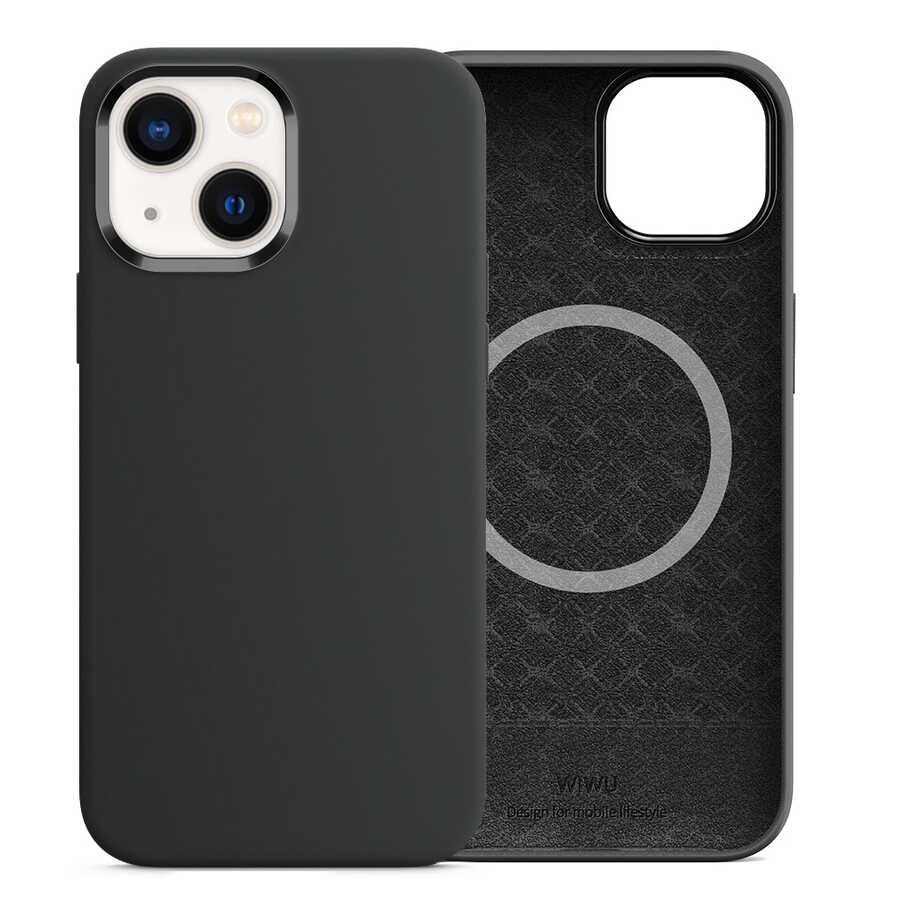 iPhone 13 Kılıf Wiwu M-safe Magnetic Silikon Kılıf