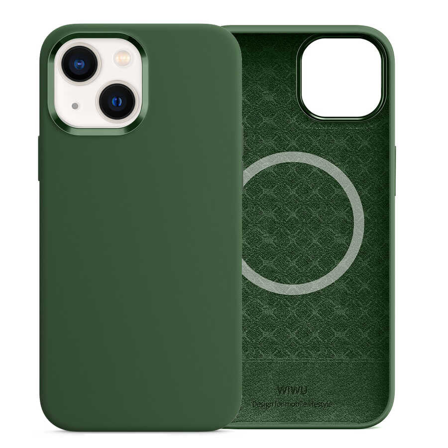 iPhone 13 Kılıf Wiwu M-safe Magnetic Silikon Kılıf