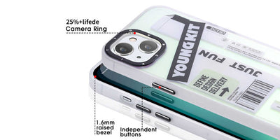 Apple iPhone 13 Kılıf YoungKit Fashion Culture Time Serisi Kapak CL033 Young Kit