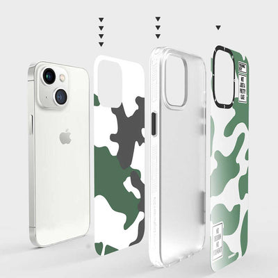 Apple iPhone 13 Kılıf YoungKit Kamuflaj Serisi Kapak Sarı