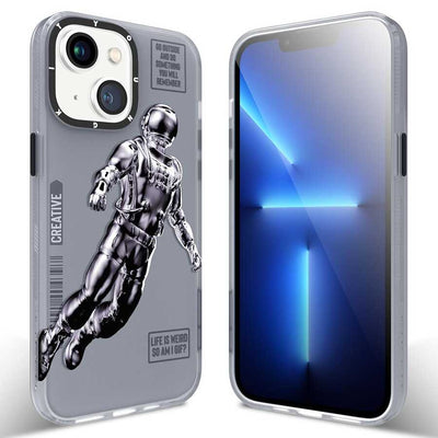 Apple iPhone 13 Kılıf YoungKit Klasik Serisi Kapak IP001 Space Ape