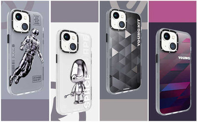Apple iPhone 13 Kılıf YoungKit Klasik Serisi Kapak IP001 Space Ape