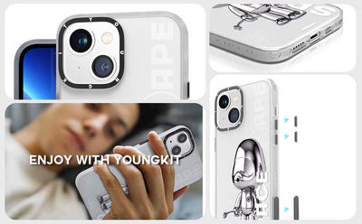 Apple iPhone 13 Kılıf YoungKit Klasik Serisi Kapak CL003 Purple