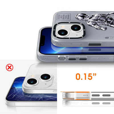 Apple iPhone 13 Kılıf YoungKit Klasik Serisi Kapak CL001 Astronaut
