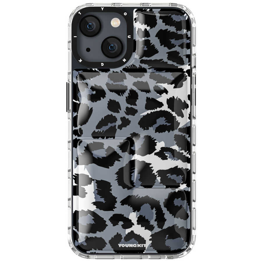 Apple iPhone 13 Kılıf YoungKit Leopard Article Serisi Kapak Pembe