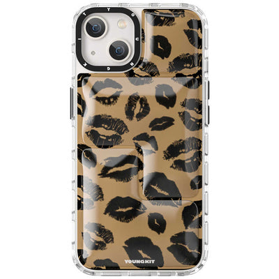 Apple iPhone 13 Kılıf YoungKit Leopard Article Serisi Kapak Mavi