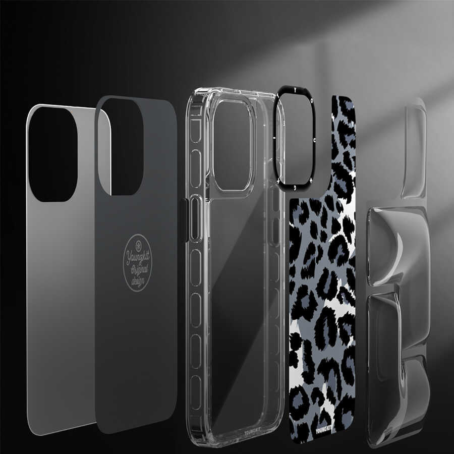 Apple iPhone 13 Kılıf YoungKit Leopard Article Serisi Kapak Pembe