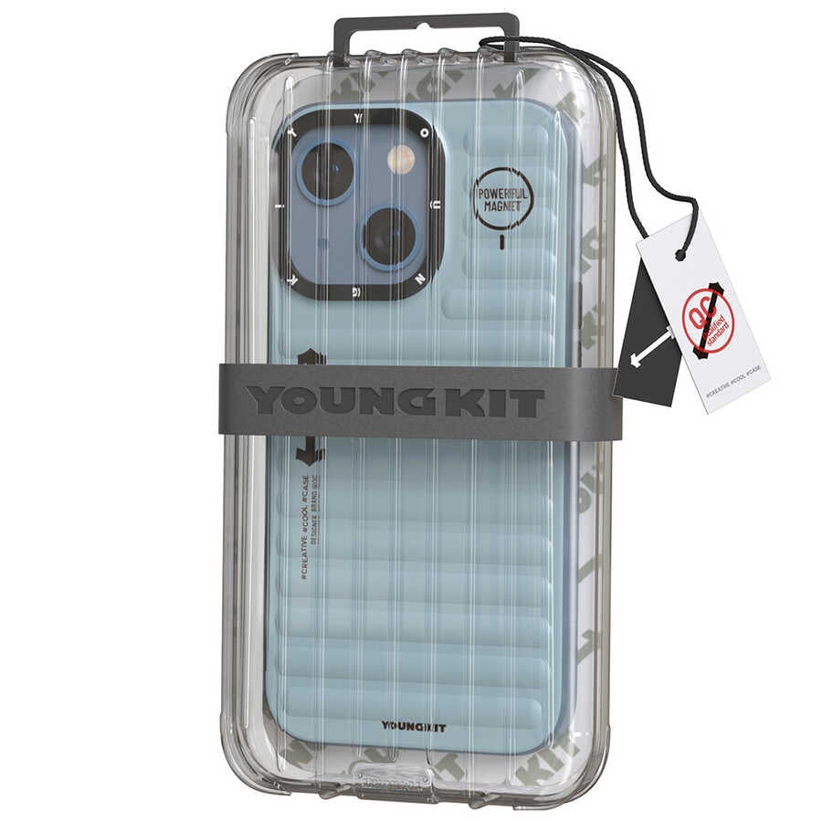 Apple iPhone 13 Kılıf YoungKit Plain Coloured Serisi Kapak Yeşil