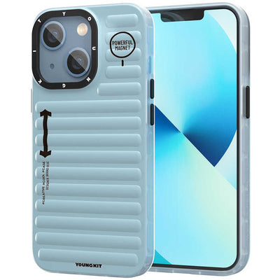 Apple iPhone 13 Kılıf YoungKit Plain Coloured Serisi Kapak Yeşil