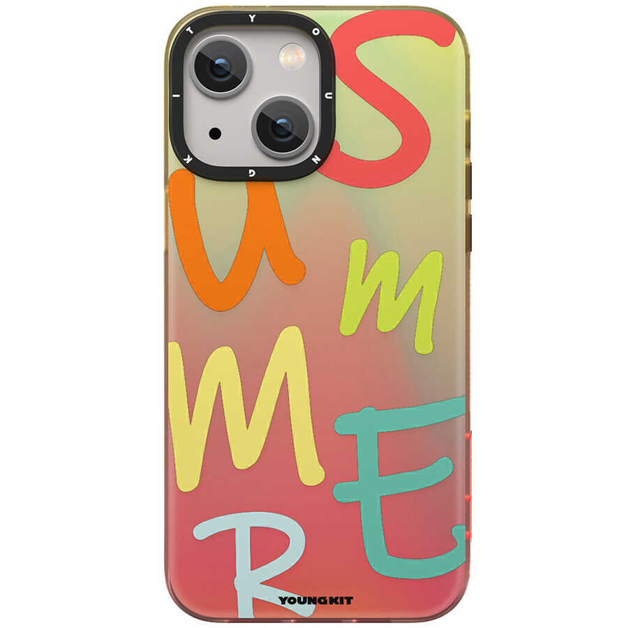 Apple iPhone 13 Kılıf YoungKit Summer Serisi Kapak Yeşil