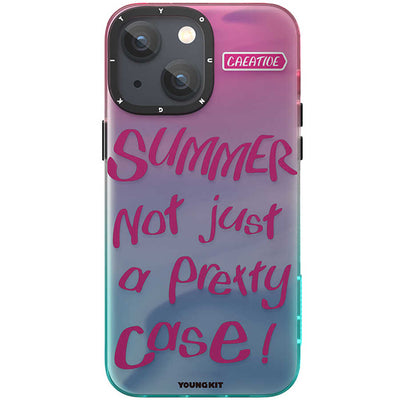 Apple iPhone 13 Kılıf YoungKit Summer Serisi Kapak Turuncu