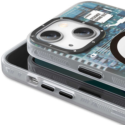Apple iPhone 13 Kılıf YoungKit Technology Serisi Kapak Beyaz