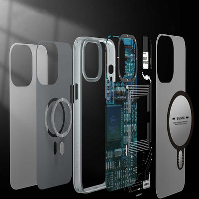 Apple iPhone 13 Kılıf YoungKit Technology Serisi Kapak Beyaz