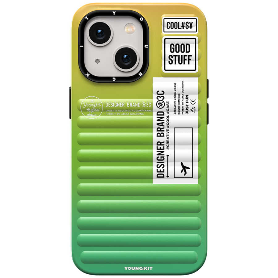 Apple iPhone 13 Kılıf YoungKit The Secret Color Serisi Kapak Turuncu