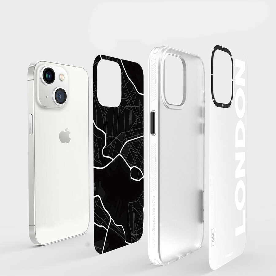 Apple iPhone 13 Kılıf YoungKit World Trip Serisi Kapak London