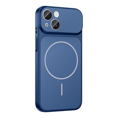 Apple iPhone 13 Kılıf Zore M-Safe Şarj Özellikli Kamera Korumalı Formen Kapak Siyah