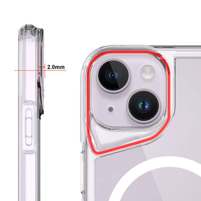 Apple iPhone 13 Kılıf Zore M-safe Şarj Özellikli T-Max M-safe Kapak Renksiz