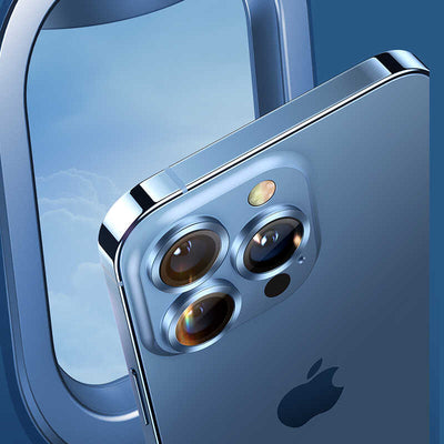 Apple iPhone 13 Mini Benks New KR Kamera Lens Koruyucu Beyaz
