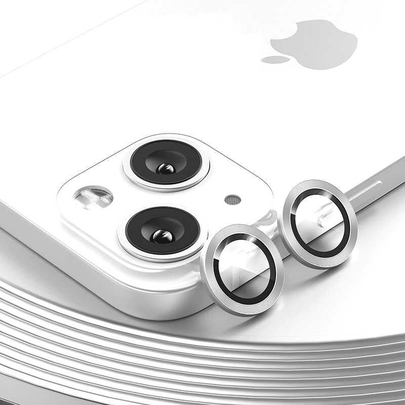 Apple iPhone 13 Mini Benks New KR Kamera Lens Koruyucu Beyaz
