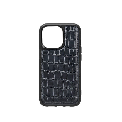 iPhone 13 Mini Kılıf Wiwu Croco Pattern Calfskin Orjinal Deri Kılıf