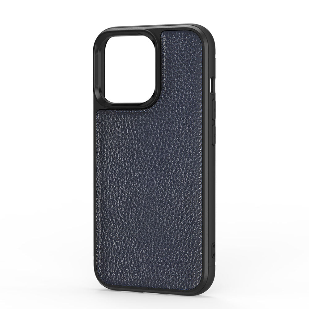iPhone 13 Mini Kılıf Wiwu Genuine Leather Plastic Calfskin Orjinal Deri Kılıf