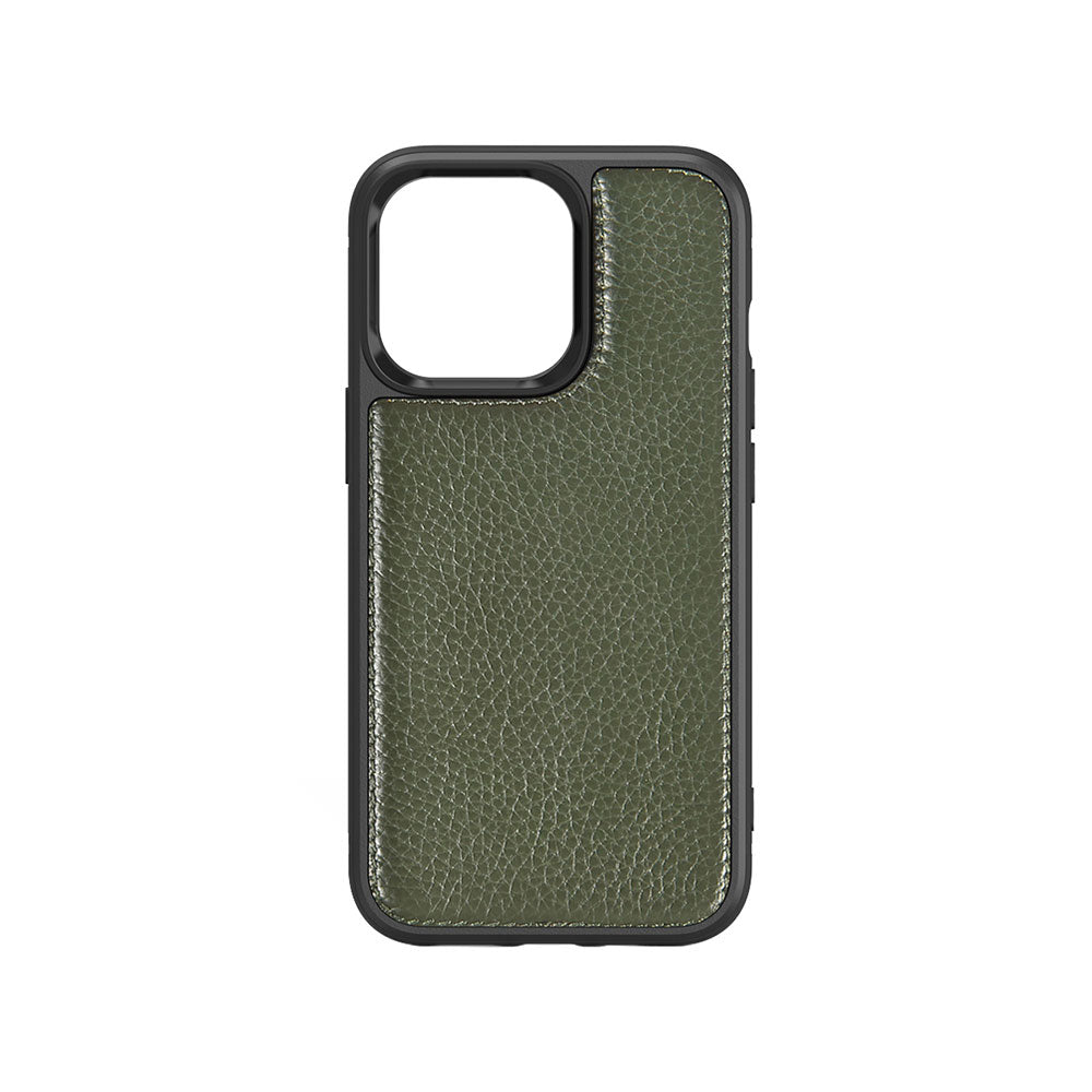 iPhone 13 Mini Kılıf Wiwu Genuine Leather Plastic Calfskin Orjinal Deri Kılıf