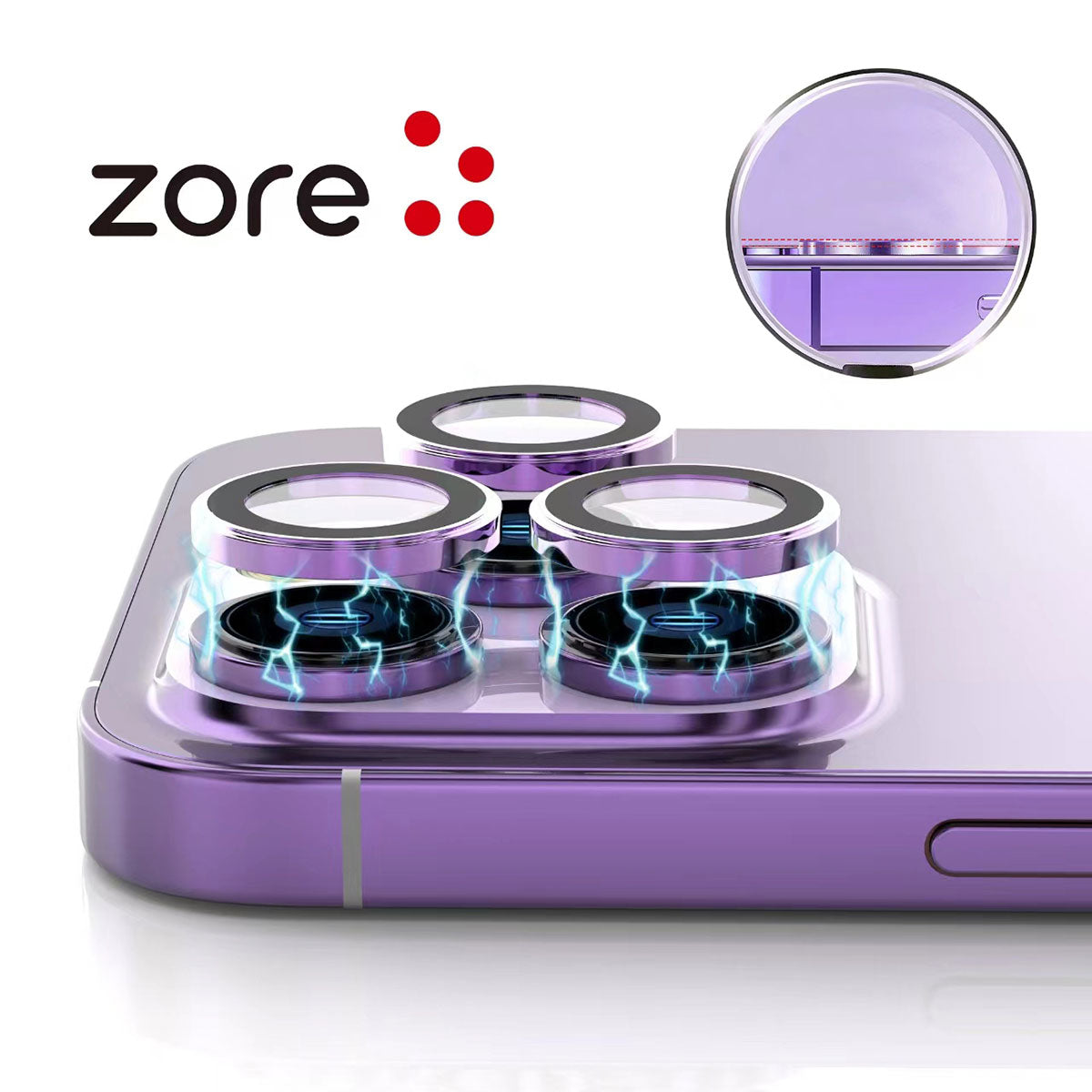 Apple iPhone 13 Mini Zore CL-12 Premium Safir Parmak İzi Bırakmayan Anti-Reflective Kamera Lens Koruyucu