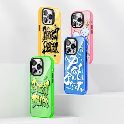 Apple iPhone 13 Pro Kılıf Airbagli TPU Yazı Temalı Benks Dynamic New Kapak Pembe