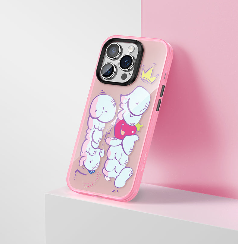 Apple iPhone 13 Pro Kılıf Airbagli TPU Yazı Temalı Benks Dynamic New Kapak Pembe