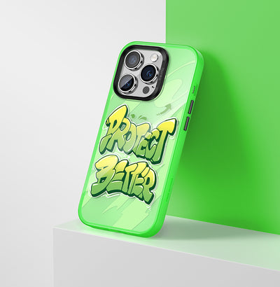 Apple iPhone 13 Pro Kılıf Airbagli TPU Yazı Temalı Benks Dynamic New Kapak Turuncu