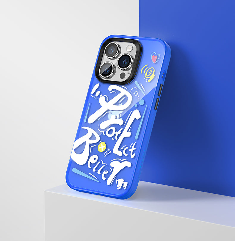 Apple iPhone 13 Pro Kılıf Airbagli TPU Yazı Temalı Benks Dynamic New Kapak Yeşil