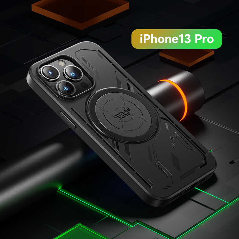 Apple iPhone 13 Pro Kılıf Benks Isınmayı Önleyici Magnetic Oyuncu Telefon Kılıfı Siyah