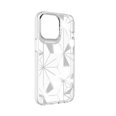 Apple iPhone 13 Pro Kılıf Çift IMD Baskılı Lisanslı Switcheasy Artist Asanoha Kapak Renksiz