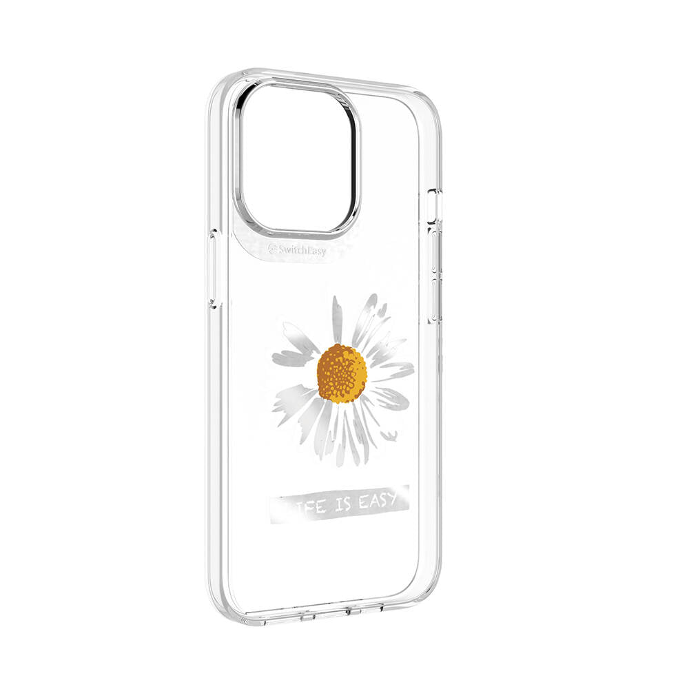 Apple iPhone 13 Pro Kılıf Çift IMD Baskılı Lisanslı Switcheasy Artist Daisy Kapak Renksiz
