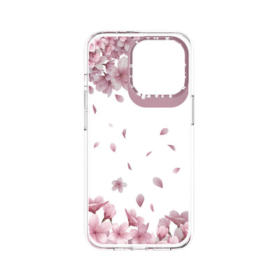 Apple iPhone 13 Pro Kılıf Çift IMD Baskılı Lisanslı Switcheasy Artist Sakura Kapak Pembe