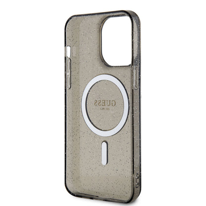iPhone 13 Pro Kılıf GUESS M-safe Şarj Özellikli Glitter Kılıf