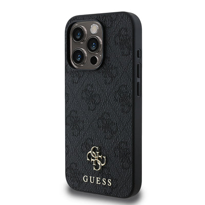 Apple iPhone 13 Pro Kılıf Guess Orjinal Lisanslı Magsafe Şarj Özellikli Small 4G Classic Kapak Kahverengi