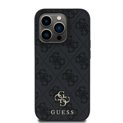 Apple iPhone 13 Pro Kılıf Guess Orjinal Lisanslı Magsafe Şarj Özellikli Small 4G Classic Kapak Kahverengi