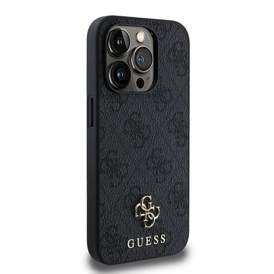 Apple iPhone 13 Pro Kılıf Guess Orjinal Lisanslı Magsafe Şarj Özellikli Small 4G Classic Kapak Kahverengi