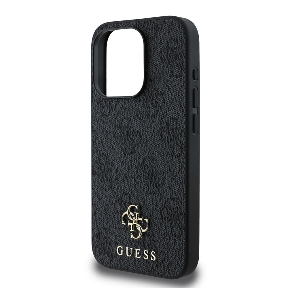 Apple iPhone 13 Pro Kılıf Guess Orjinal Lisanslı Magsafe Şarj Özellikli Small 4G Classic Kapak Kahverengi