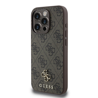 Apple iPhone 13 Pro Kılıf Guess Orjinal Lisanslı Magsafe Şarj Özellikli Small 4G Classic Kapak Siyah