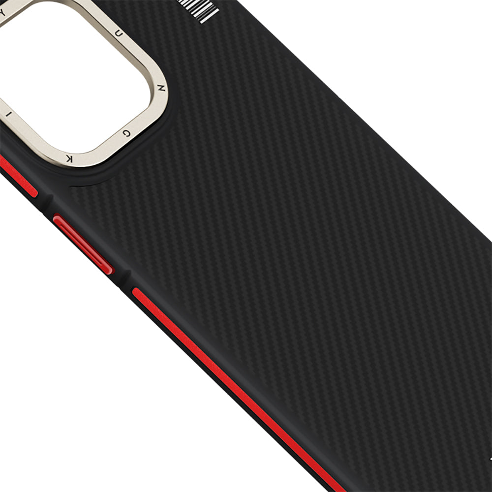 iPhone 13 Pro Kılıf M-safe Şarj Özellikli YoungKit 600D Kevlar Kılıf