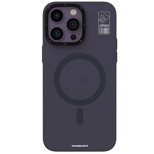 iPhone 13 Pro Kılıf M-safe Şarj Özellikli Standlı YoungKit Hermit Bracket Serisi Kılıf