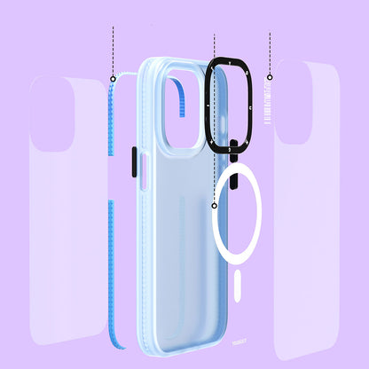 iPhone 13 Pro Kılıf M-safe Şarj Özellikli Youngkit Colored Sand Serisi Kılıf