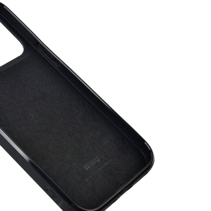 iPhone 13 Pro Kılıf Wiwu Croco Pattern Calfskin Orjinal Deri Kılıf